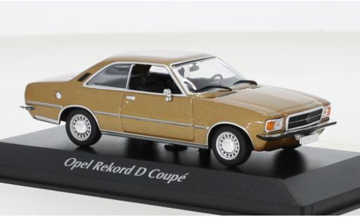 Opel Rekord 1/43 Maxichamps D Coupe metallise beige 1975 modellautos