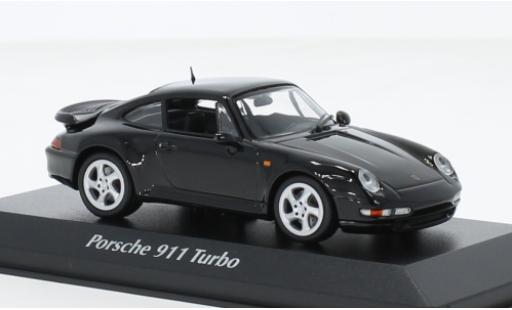 Modellautos Porsche 993 Turbo S 1/43 Maxichamps 911  noire 1995 Porsche 993 Turbo S 1/43 Maxichamps 911  noire 1995 modellautos
