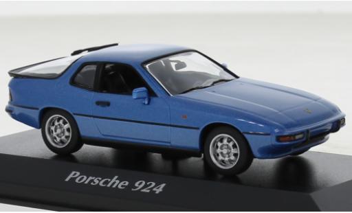 Porsche 924 1/43 Maxichamps metallise blau 1976 modellautos