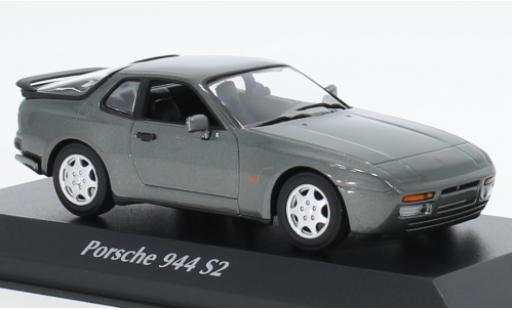 Porsche 944 1/43 Maxichamps S2 metallise gris 1989 modellautos