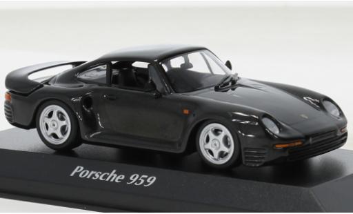 Porsche 959 1/43 Maxichamps metallise gris 1987 modellautos