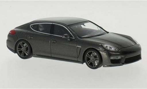 Porsche Panamera Turbo 1/43 Maxichamps metallise gris 2013 modellautos
