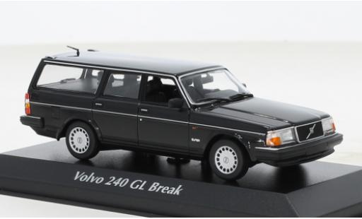 Volvo 240 1/43 Maxichamps GL Break schwarz 1986 modellautos