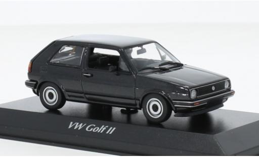 Volkswagen Golf 1/43 Maxichamps II metallise noire 1985 modellautos