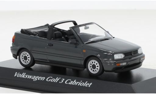 Volkswagen Golf 1/43 Maxichamps III Cabriolet metallise grau 1997 modellautos