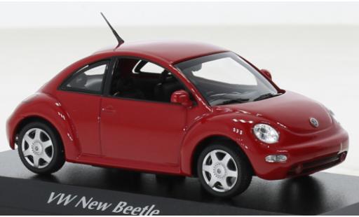 Volkswagen New Beetle 1/43 Maxichamps rot 1998 modellautos
