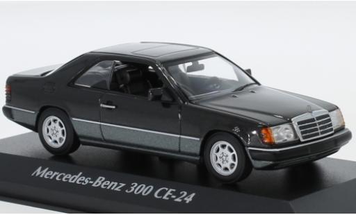 Mercedes Classe E 1/43 Maxichamps 300 CE-24 (C124) mettalic schwarz 1991 modellautos