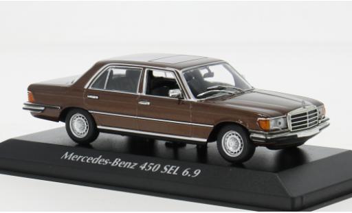 Mercedes 450 1/43 Maxichamps SEL (W116) metallise braun 1972 1:43 modellautos