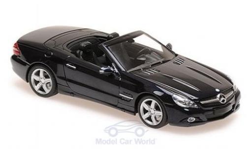 Modellautos Mercedes Classe SL 1/43 Maxichamps (R230) mettalic blau 2008 Mercedes Classe SL 1/43 Maxichamps (R230) mettalic blau 2008 modellautos