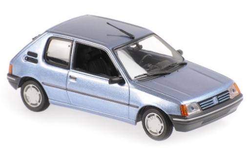 Peugeot 205 1/43 Maxichamps XR mettalic blau 1990 modellautos