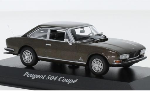 Peugeot 504 1/43 Maxichamps Coupe mettalic braun 1976 modellautos