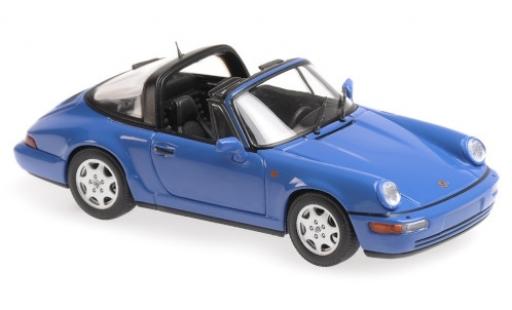 Porsche 964 1/43 Maxichamps 911 () Carrera 2 Targa blau 1991 modellautos