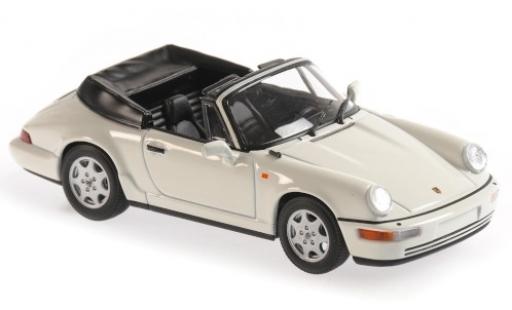 Porsche 964 1/43 Maxichamps 911 Carrera 4 Cabriolet () weiss 1990 modellautos
