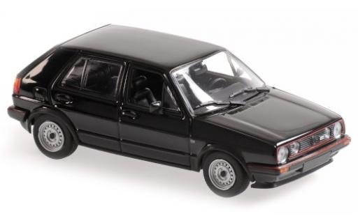 Volkswagen Golf 1/43 Maxichamps II GTI schwarz 1985 5-portes modellautos