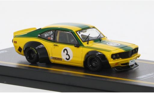 Mazda RX3 1/64 INNO64 Savanna gelb 1:64 modellautos