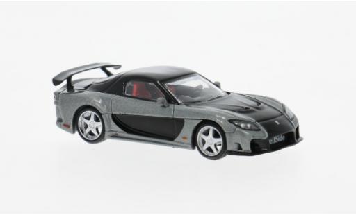 Mazda RX7 1/64 Mini GT (FD3S) grau/schwarz 2011 1:64 modellautos