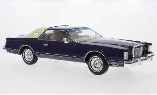 Modellautos Lincoln Continental 1/18 MCG Mark V blau 1978 Lincoln Continental 1/18 MCG Mark V blau 1978 modellautos