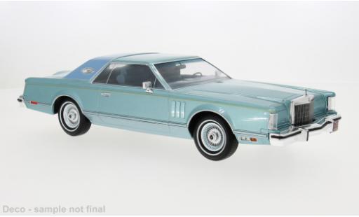 Modellautos Lincoln Continental 1/18 MCG Mark V metallise blau 1978 1:18 Lincoln Continental 1/18 MCG Mark V metallise blau 1978 1:18 modellautos