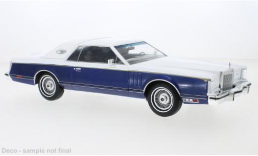 Modellautos Lincoln Continental 1/18 MCG Mark V weiss/blau 1978 Lincoln Continental 1/18 MCG Mark V weiss/blau 1978 modellautos