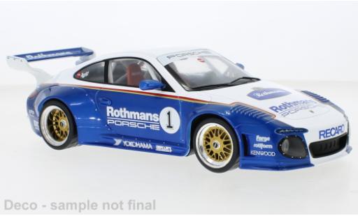 Porsche 997 1/18 MCG Old & New weiss/Dekor Rothmans 2020 modellautos