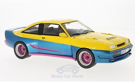 Modellautos Opel Manta B 1/18 MCG B Mattig gelb/blau 1991 Opel Manta B 1/18 MCG B Mattig gelb/blau 1991 modellautos