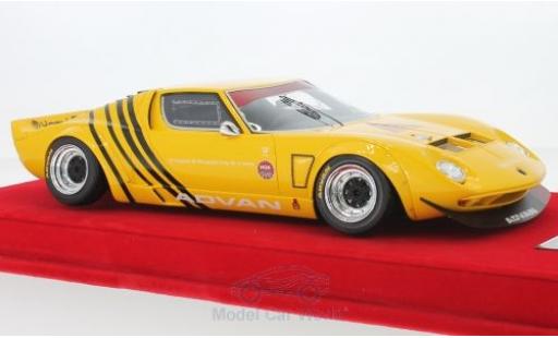 Modellautos Lamborghini Miura 1/18 MCW Models LB Works gelb/schwarz Chassis Ford GT40 N4 Liberty Walk Lamborghini Miura 1/18 MCW Models LB Works gelb/schwarz Chassis Ford GT40 N4 Liberty Walk modellautos