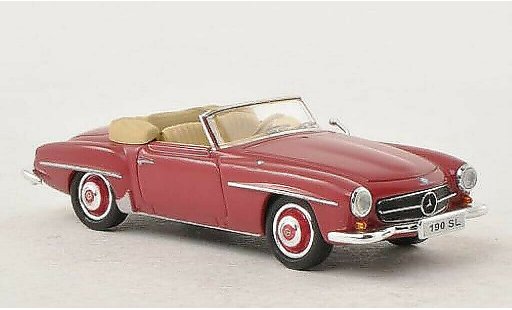 Mercedes 190 Base 1/87 Busch (W121 BII) rot modellautos