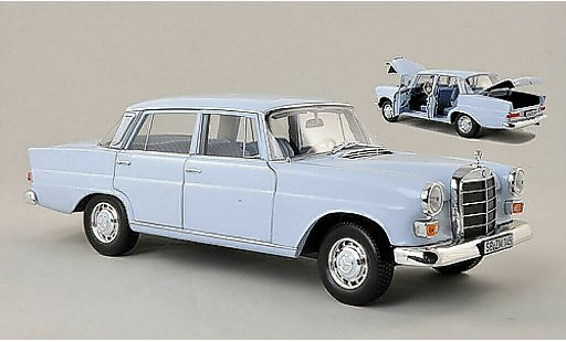 Mercedes 200 Base 1/18 Norev (W110) blau 1966 modellautos