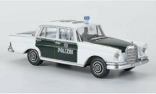 Mercedes 220 S 1/87 Wiking Polizei weiss/gr&Atilde;&frac14;n modellautos