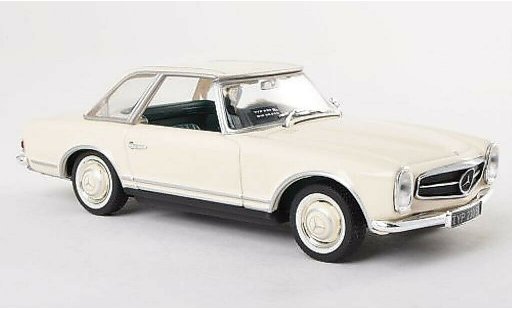 Mercedes 230 SL 1/43 Minichamps (W113) Hardtop weiss IAA 1963 modellautos