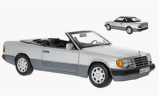 Mercedes 300 Coupe 1/18 Norev CE-24 Cabrio grau 1989 modellautos