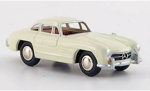 Mercedes 300 Base 1/87 Bub creme-weiss rotes Interieur 1954 modellautos