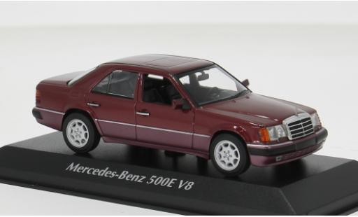Mercedes 500 1/43 Minichamps E (W124) rot 1991 1:43 modellautos