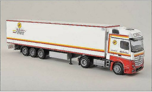 Mercedes Actros Gigaspace 1/87 AWM 2 Giga./Aerop.-Kuhl-KSZ Karlskov modellautos