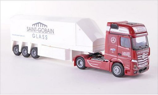 Mercedes Actros Gigaspace 1/87 AWM 2 Van Loo (NL) / Saint-Gobain Innenlader-SZ modellautos