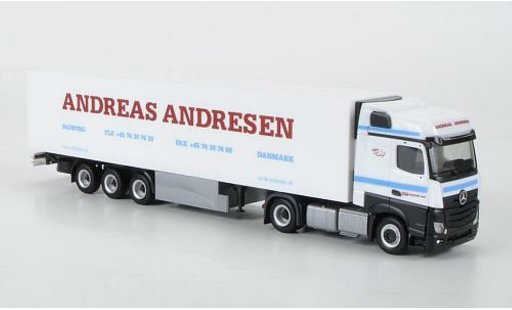 Mercedes Actros Bigspace 1/87 Herpa Kuhlkoffer-SZ Andreas Andresen (DK) modellautos