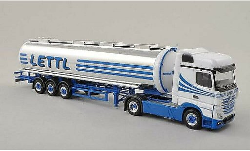 Mercedes Actros Bigspace 1/87 Herpa Lettl Lebensmittelchromtank-SZ modellautos