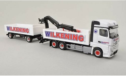 Mercedes Actros Bigspace 1/87 Herpa -Pr-Zug mit Ladekran Wilkening modellautos