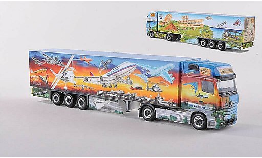 Mercedes Actros Gigaspace 1/87 Herpa Kuhlk.-SZ Nr.6 Schumacher Die Geschichte der Fliegerei 2011 modellautos