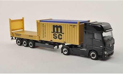 Mercedes Actros Gigaspace 1/87 Herpa MSC Container-SZ 2011 modellautos