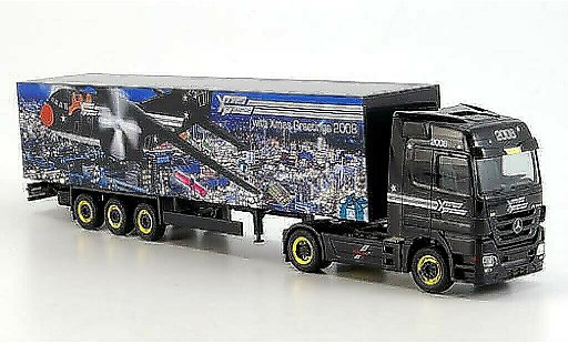 Mercedes Actros Base 1/87 Herpa LH 08 Koffer-Sattelzug Weihnachten 2008 modellautos