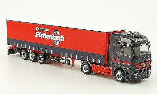 Mercedes Actros Base 1/87 Herpa LH 08 Spedition Eichenlaub Gardinenplanen-SZ modellautos