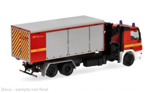 Mercedes Actros 1/87 Herpa M 2008 WLS Feuerwehr L&uuml;nen "AB-G" 1:87