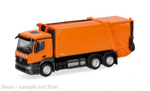 Modellautos Mercedes Actros M Pressm&Atilde;&frac14;llfahrzeug Variopress orange 1/87 Herpa