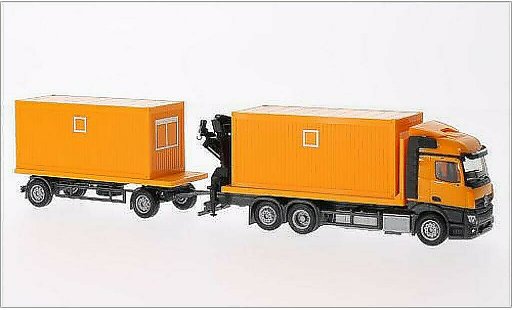 Mercedes Actros Streamspace 1/87 Herpa 2.3 orange modellautos