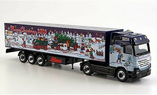 Mercedes Actros Base 1/87 Schuco V8 Koffersattelzug Weihnachten 2008 modellautos