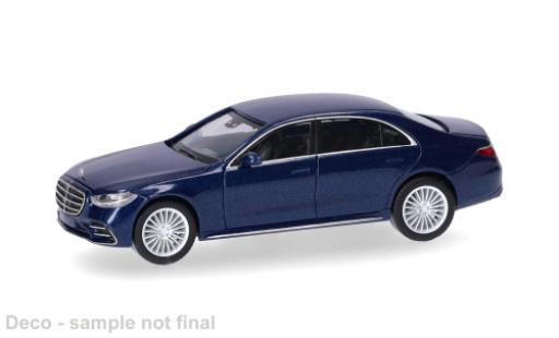 Modellautos Mercedes Classe S blau 1/87 Herpa