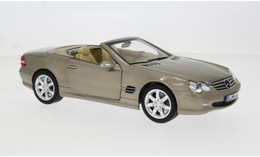 Modellautos Mercedes Classe SL SL 500 (R230) beige 2003 1/18 Norev