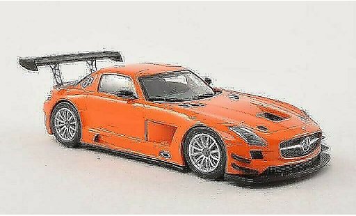 Mercedes SLS GT3 1/43 Minichamps AMG orange Plain Body Version 2011 modellautos
