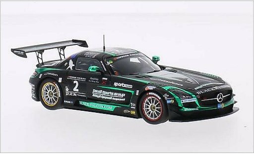 Mercedes SLS GT3 1/43 Spark AMG No.2 Black Falcon Racing 24h Dubai 2015 modellautos